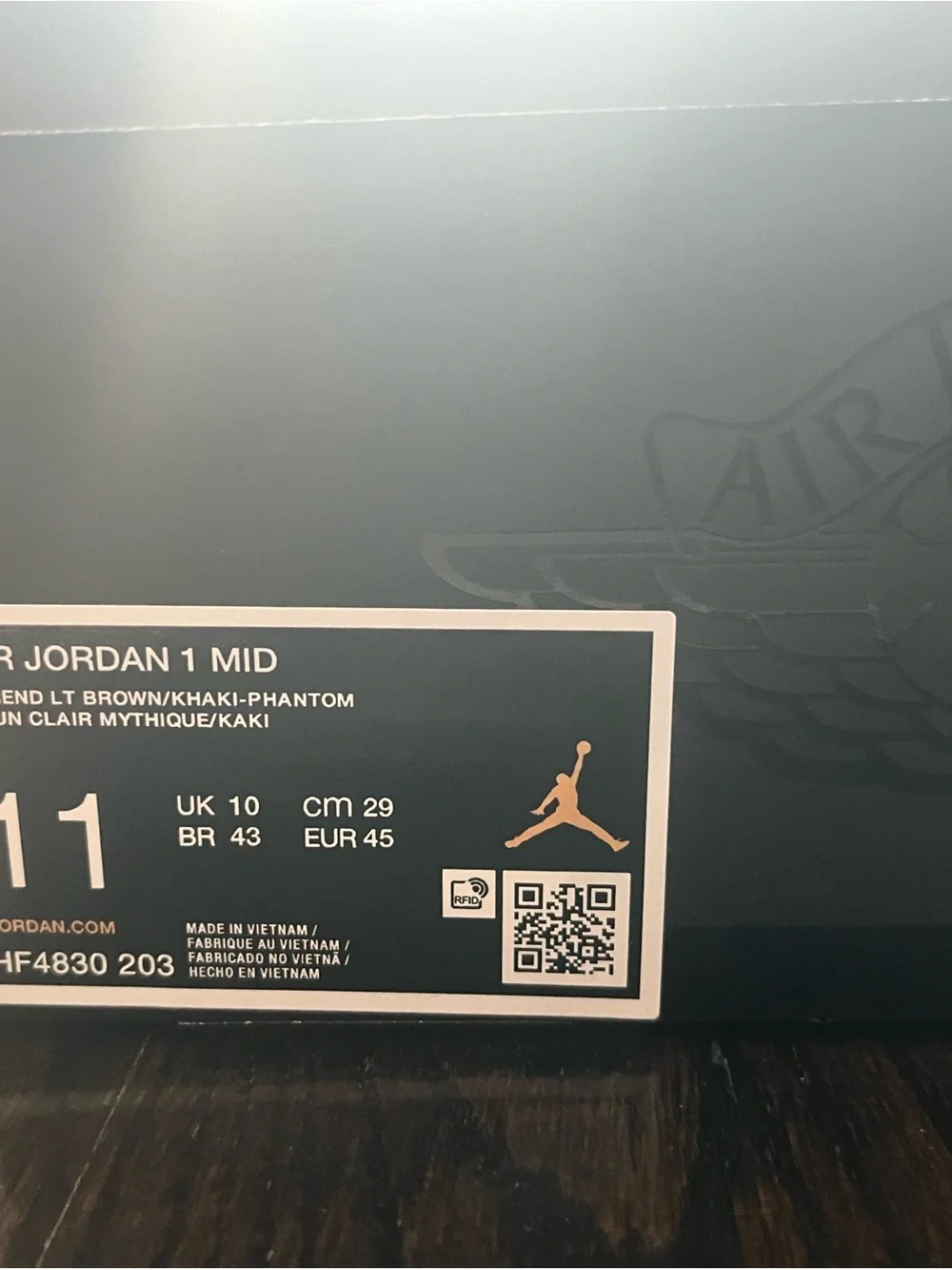 Jordan 1 Mid Men’s Size 11Sneakers - Light Brown / Khaki / Phantom